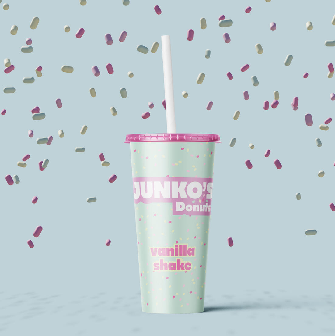 Rendered Milkshake Mockup